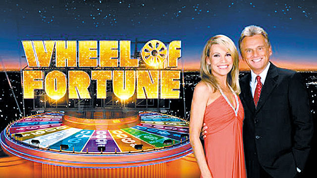 Pat Sajak has hosted the beloved American game show Wheel of Fortune since 1983 with his lovely co-host Vanna White. Picture credit TV by the Numbers.